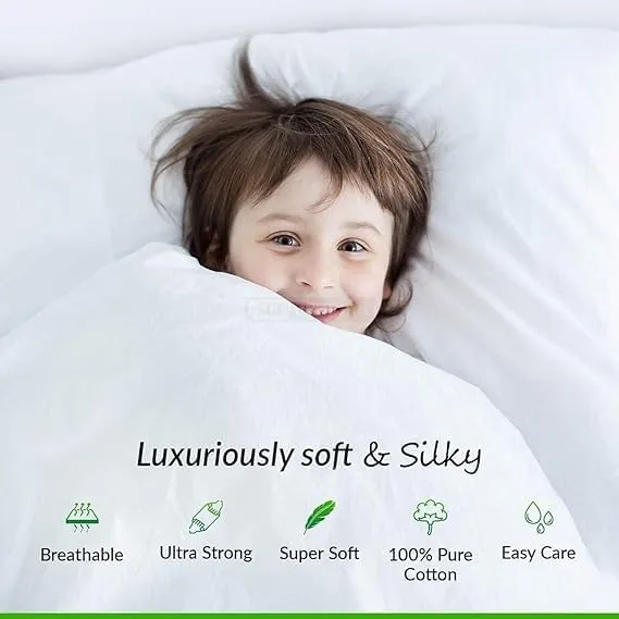 100% Pima Cotton Real 1500 TC 4-Piece Top Split Head Queen Sheets for Adjustable Beds, Designed for Sleep Number Beds- 28'' Split from The Top, 15" Deep Pocket Fit - White