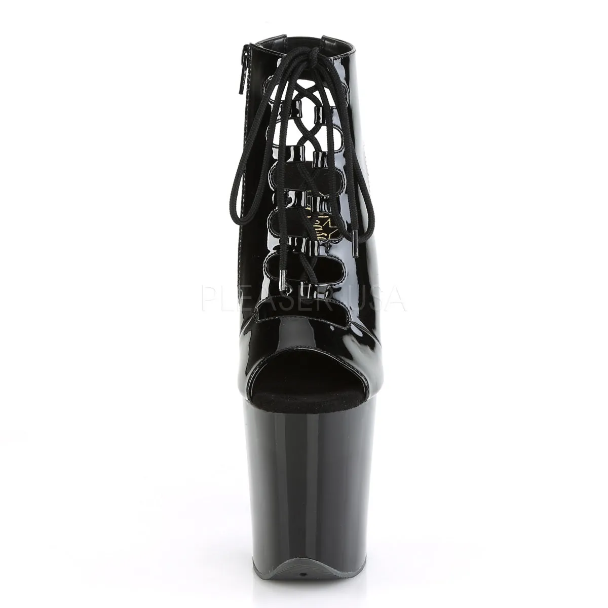 8 Inch Heel FLAMINGO-800-20 Black Pat