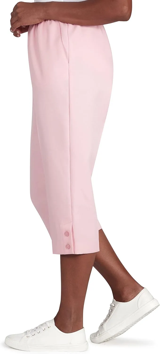 Alfred Dunner Womens Textured Capri