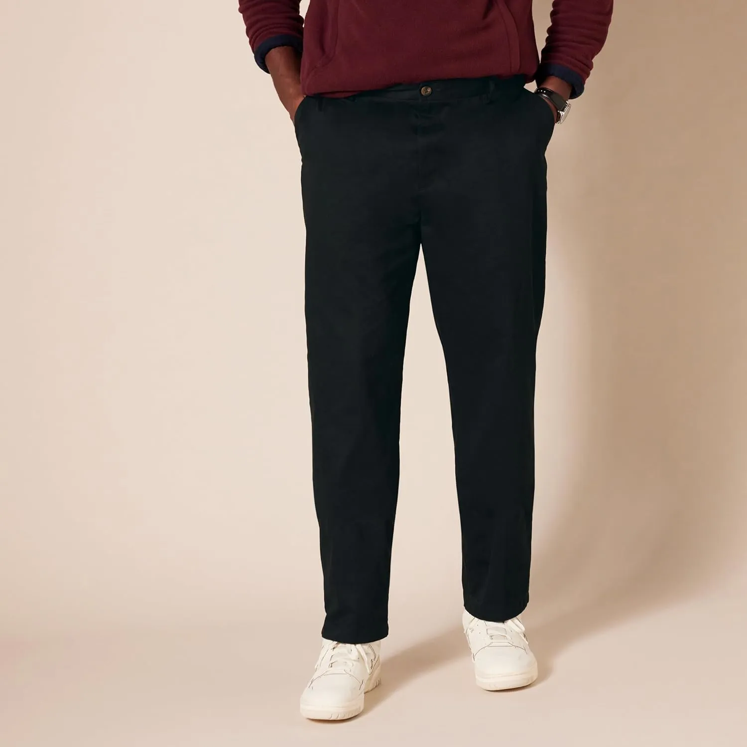 Amazon Essentials Men's Classic-Fit Wrinkle-Resistant Flat-Front Chino Pant (Available in Big & Tall)