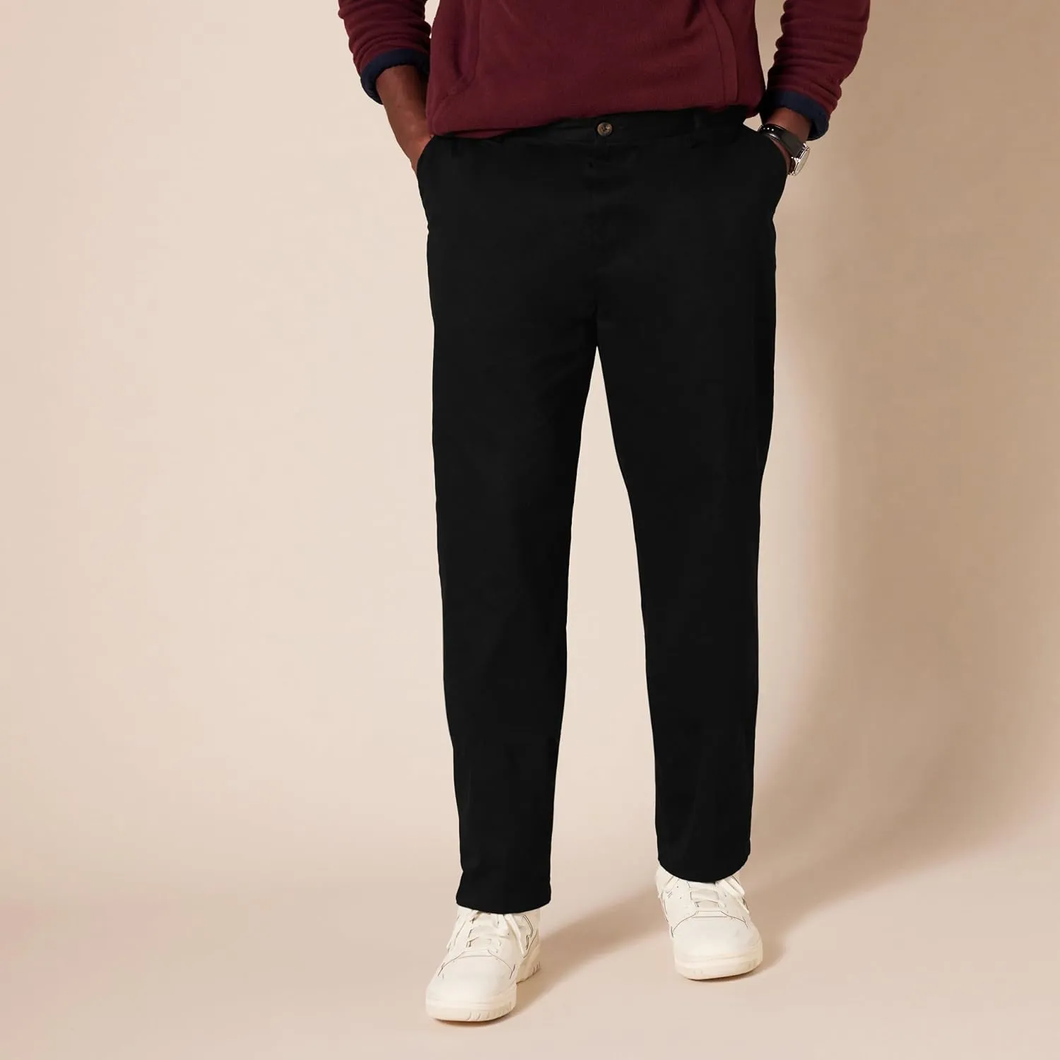 Amazon Essentials Men's Classic-Fit Wrinkle-Resistant Flat-Front Chino Pant (Available in Big & Tall)