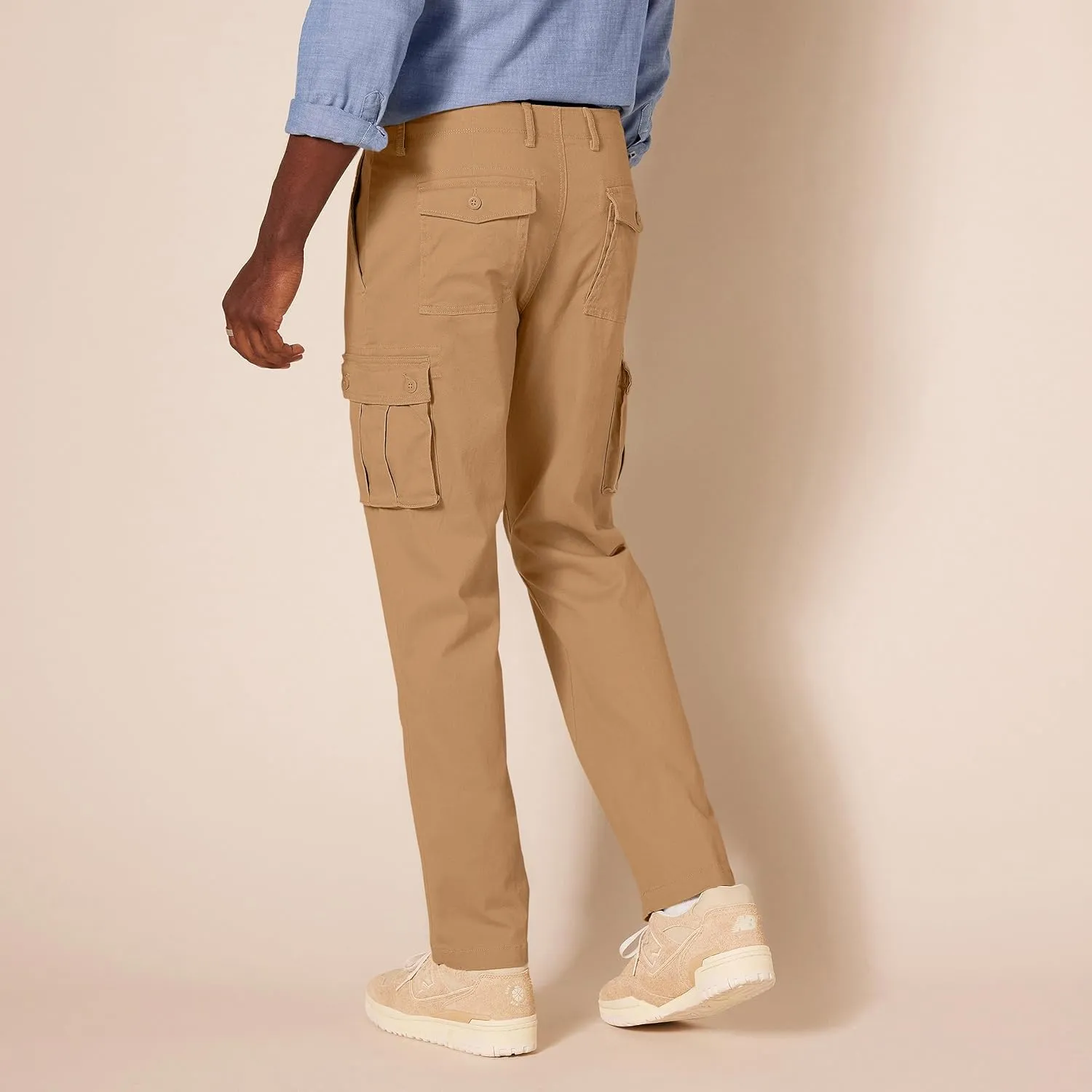 Amazon Essentials Men's Straight-Fit Stretch Cargo Pant (Available in Big & Tall)
