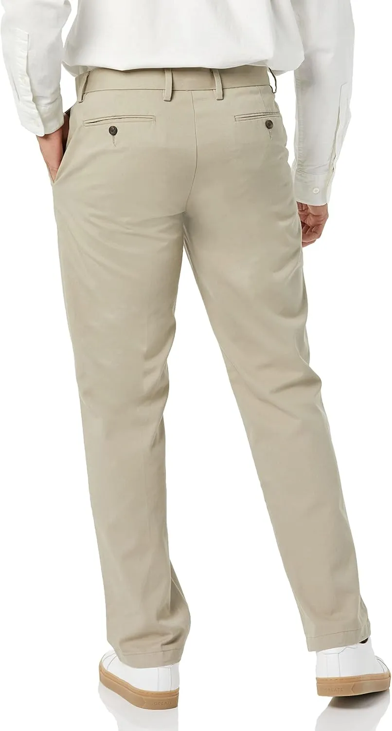 Amazon Essentials Men's Straight-Fit Wrinkle-Resistant Flat-Front Chino Pant