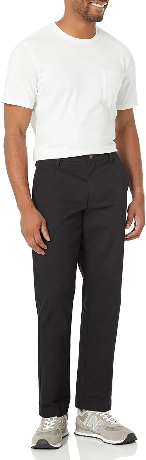 Amazon Essentials Men's Straight-Fit Wrinkle-Resistant Flat-Front Chino Pant