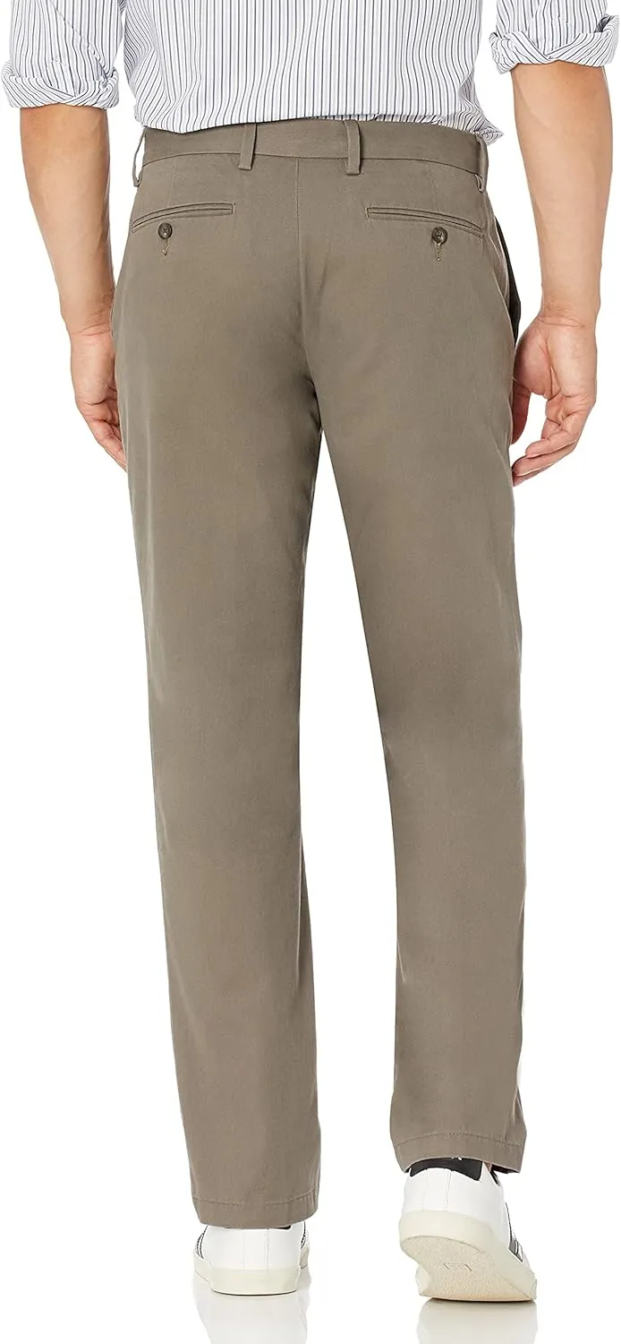 Amazon Essentials Men's Straight-Fit Wrinkle-Resistant Flat-Front Chino Pant