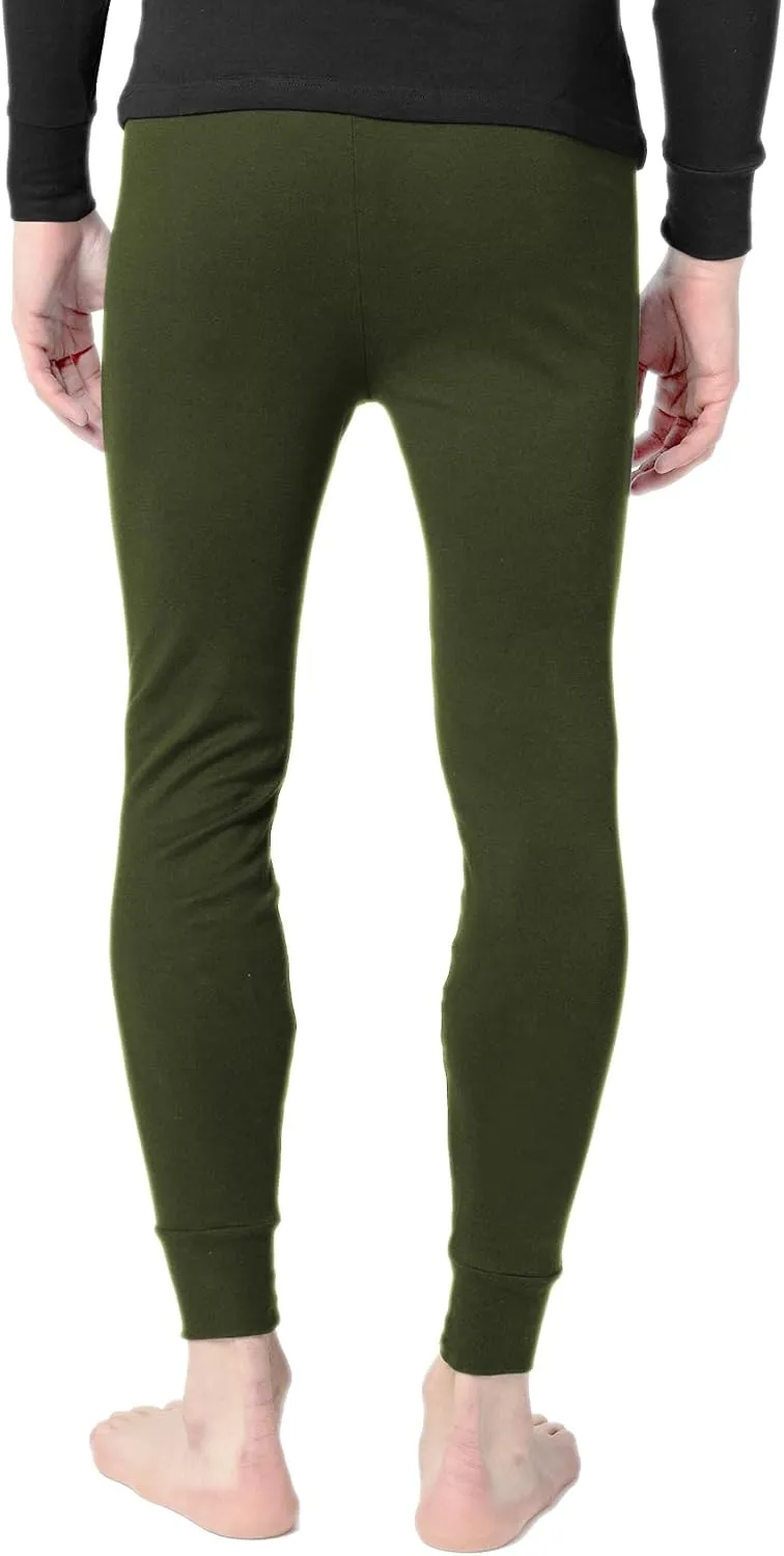 Andrew Scott Men's 3 Pack Premium Cotton Base Layer Long Thermal Underwear Pants