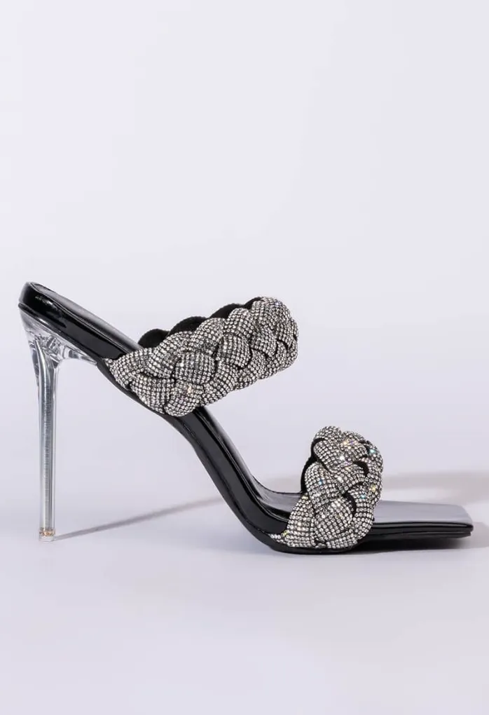 AZALEA WANG IT WAS ALL A DREAM STILETTO SANDAL IN BLACK