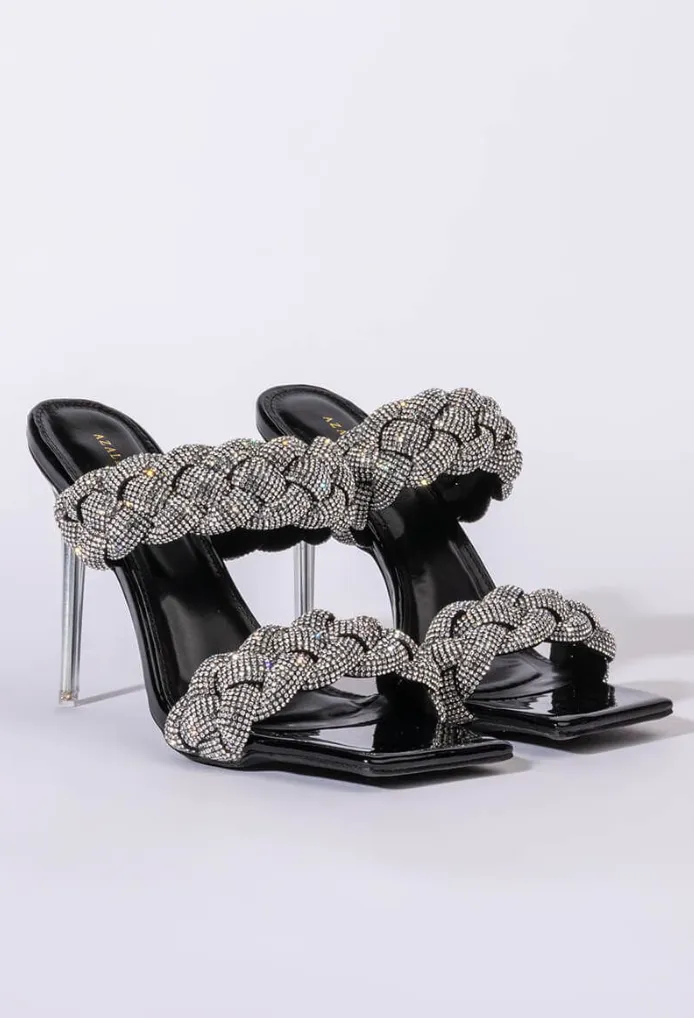 AZALEA WANG IT WAS ALL A DREAM STILETTO SANDAL IN BLACK