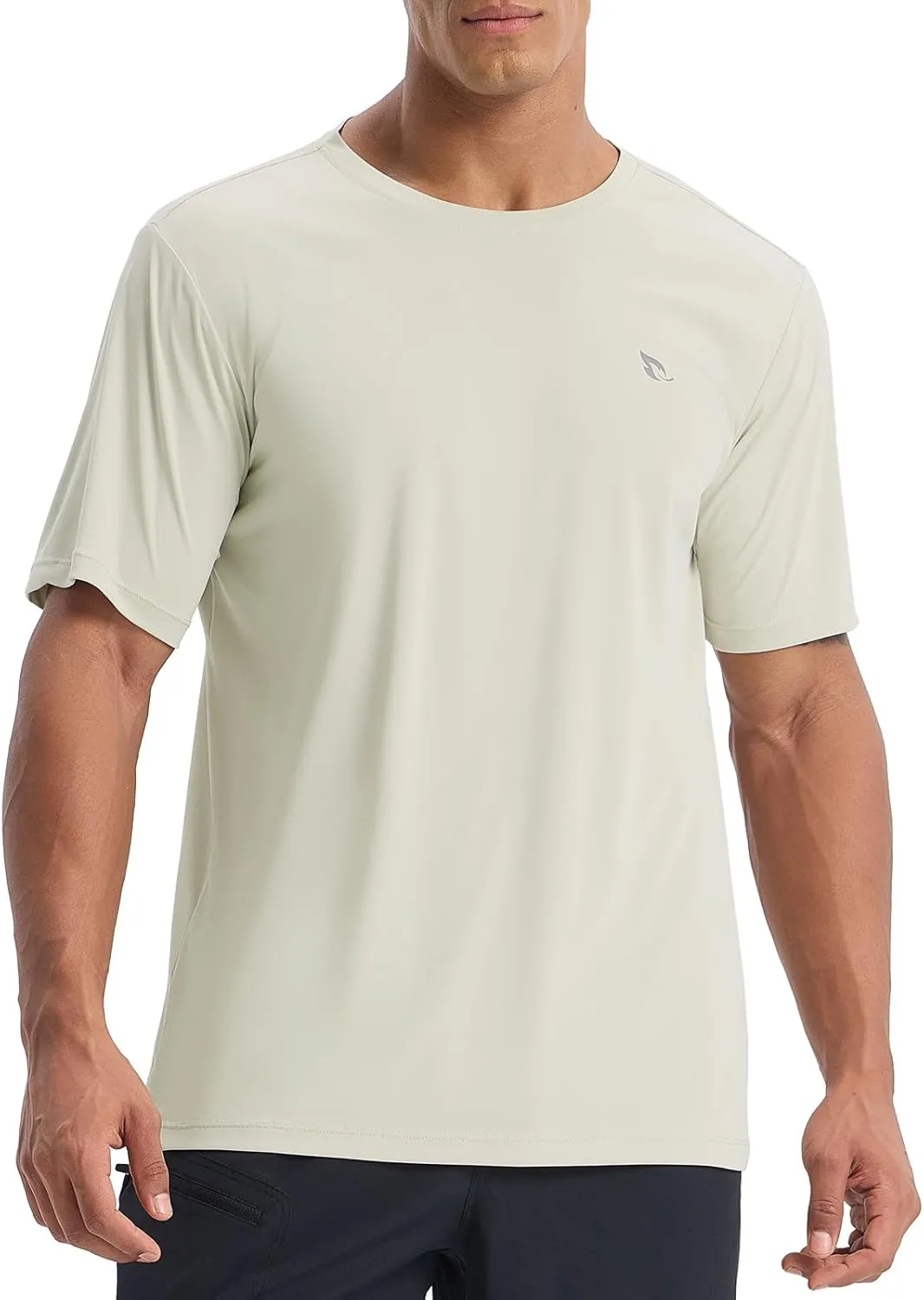 baleaf Men's UPF 50  Sun Protection Shirts UV SPF Short Sleeve T-Shirts Rash Guard Quick Dry Lightweight Hiking Athletic
