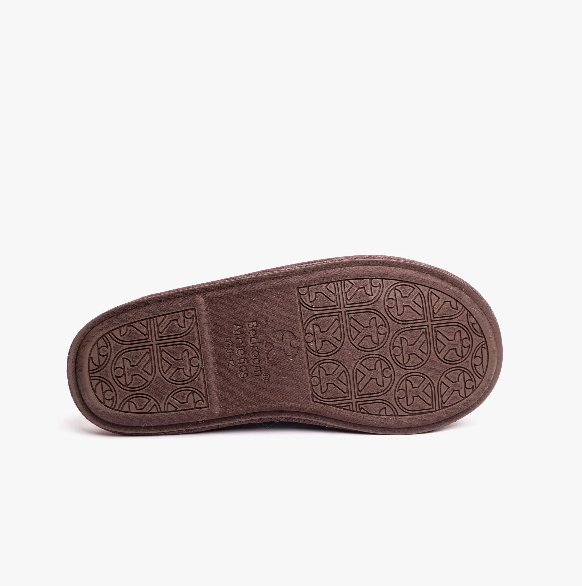 Bedroom Athletics WILLIAM Mens Mule Slippers Chocolate/Green Check