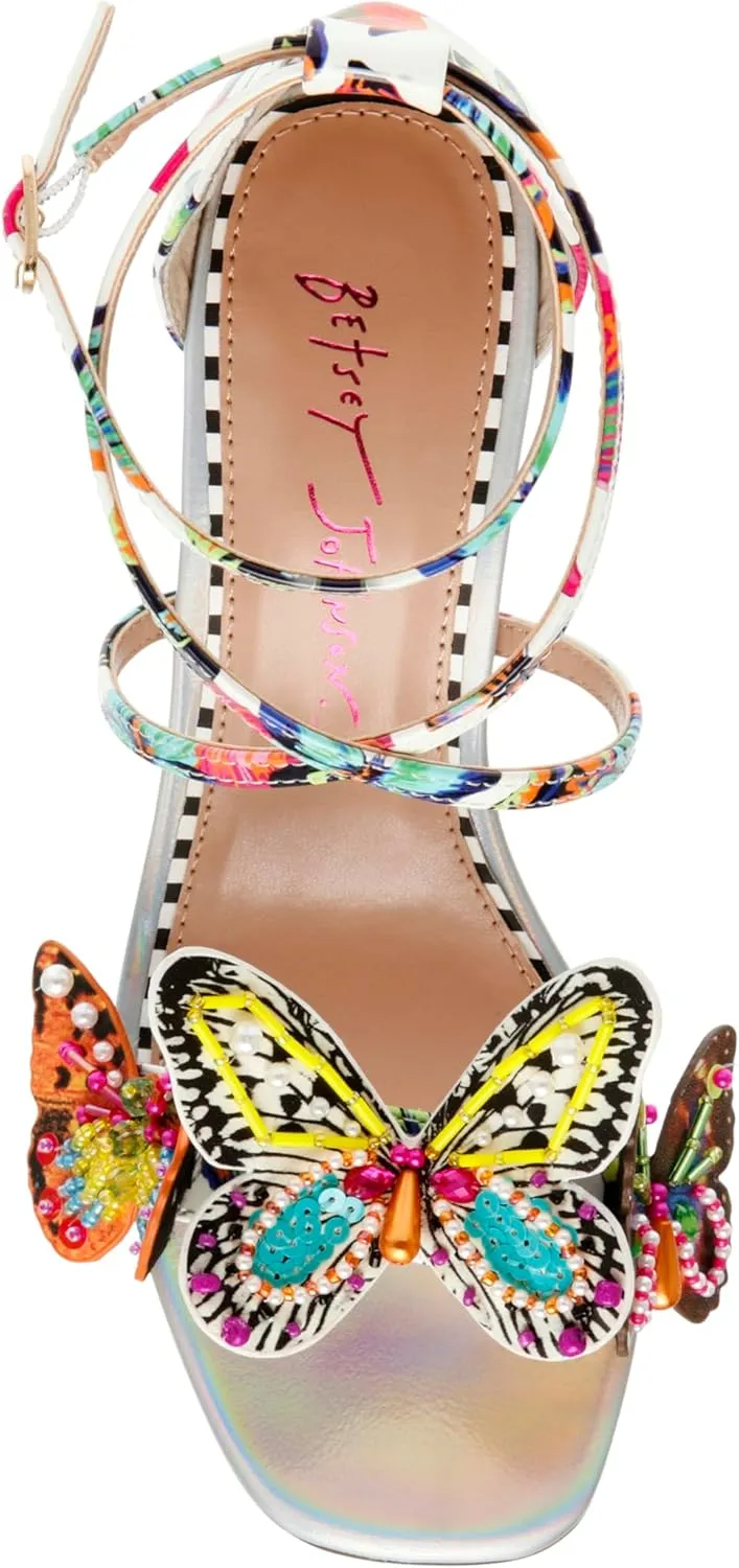 Betsey Johnson Women's Trudie Heeled Sandal
