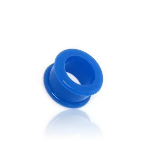 Blue Colour Silicone Flexible Double Flat Flared Tunnels