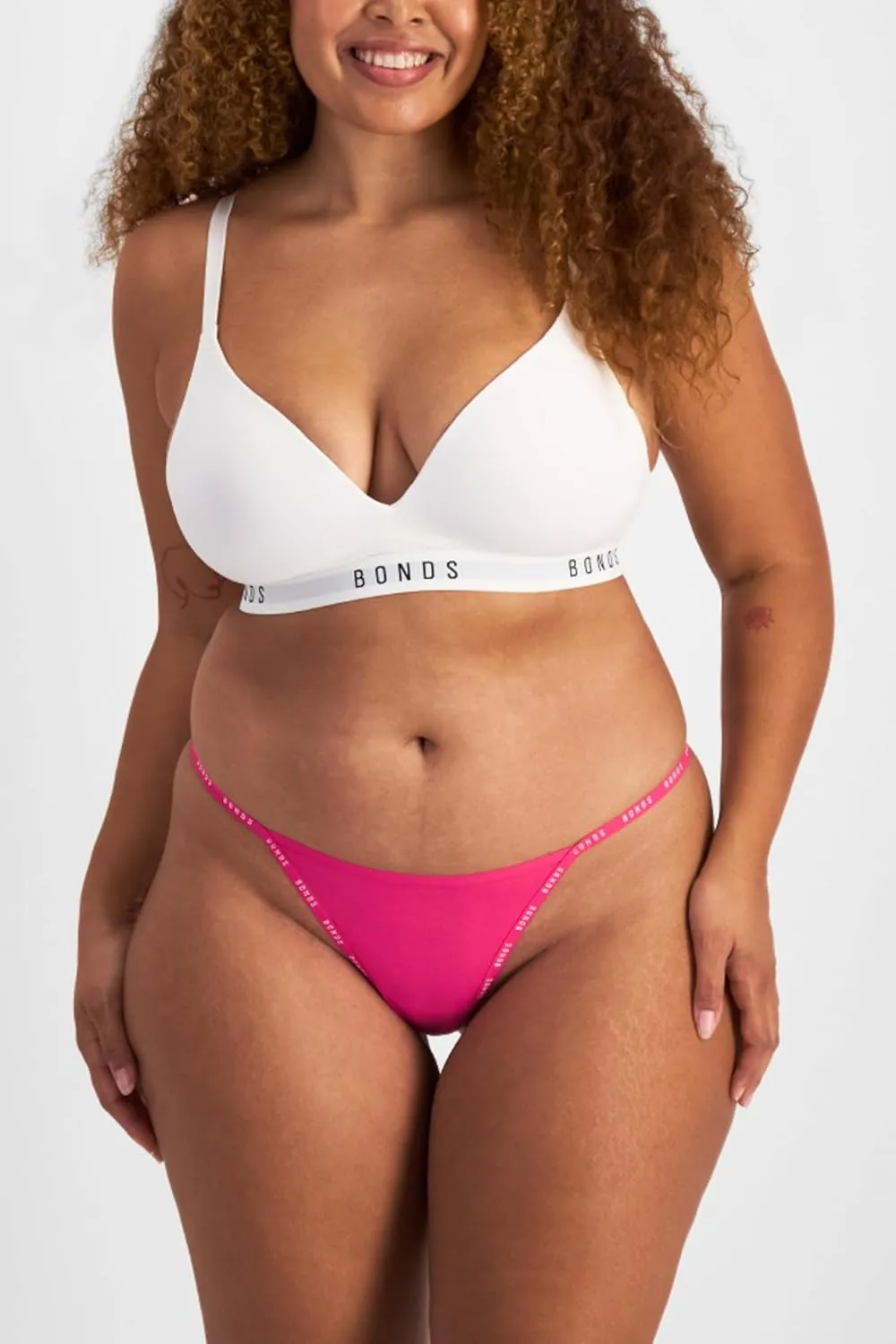 Bonds G Icons String Thong Underwear in Cotton-Rich Blend for Women, 3-Pack