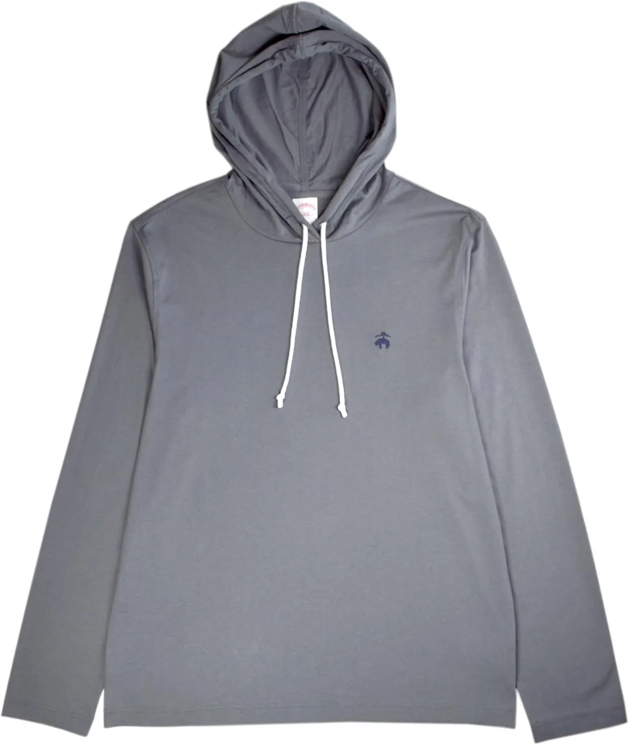 Brooks Brothers Mens Original Fit All Cotton L/S Hooded Shirt,