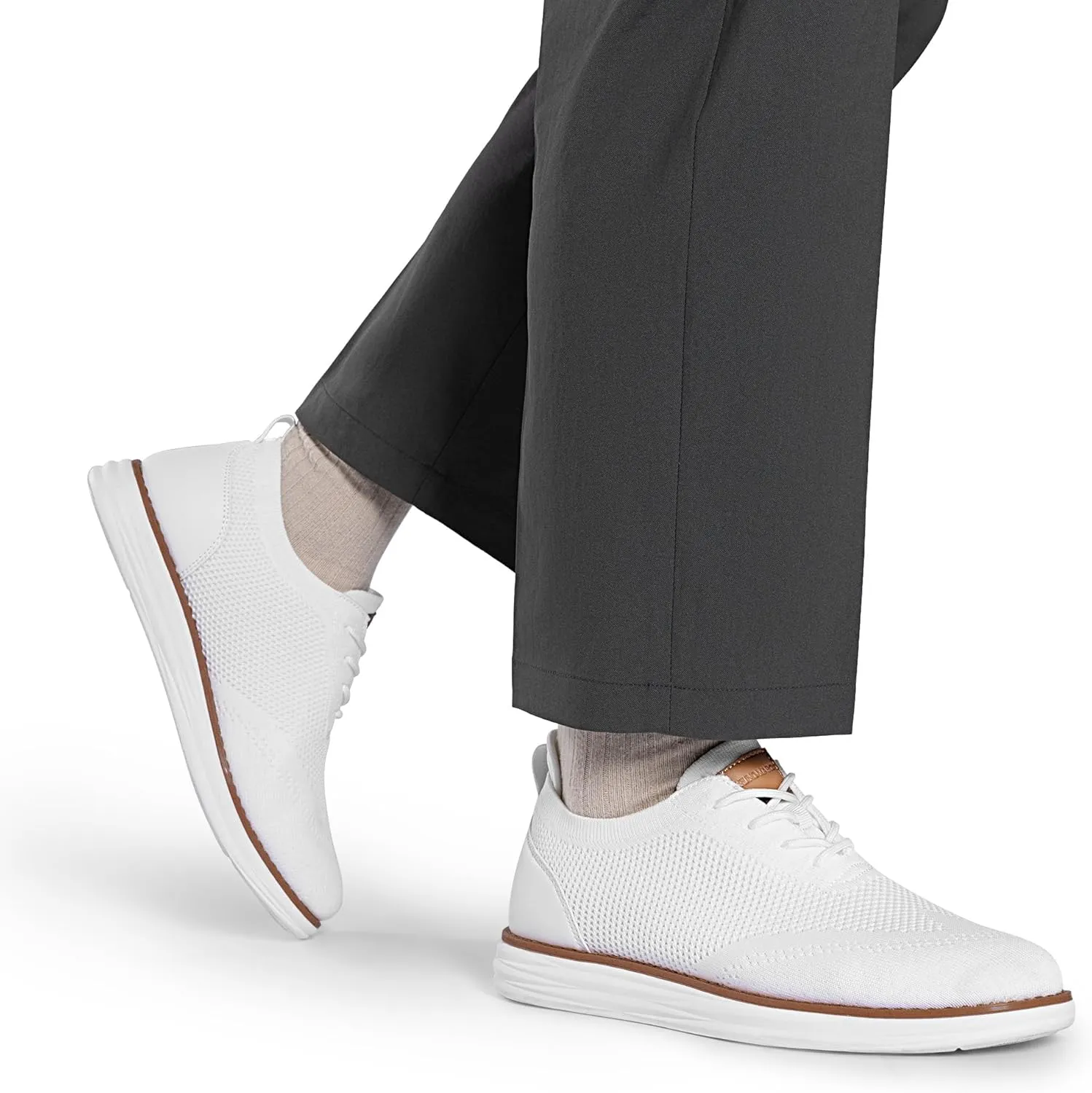 Bruno Marc Men's KnitFlex Breeze Mesh Sneakers Oxfords Lace-Up Lightweight Casual Walking Shoes