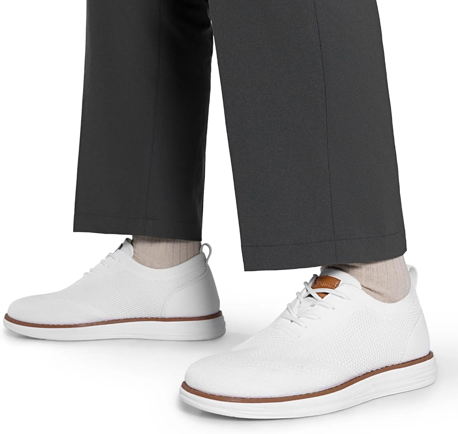 Bruno Marc Men's KnitFlex Breeze Mesh Sneakers Oxfords Lace-Up Lightweight Casual Walking Shoes
