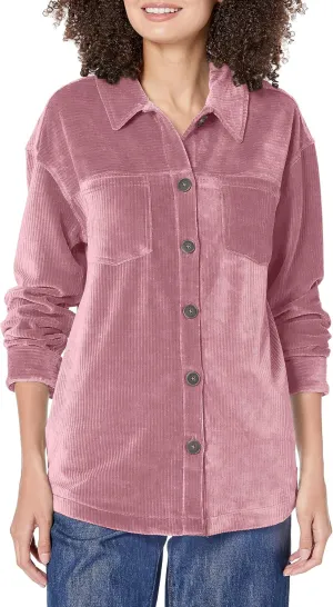 Carve Designs Women's Hudson Stretch Cord Shacket