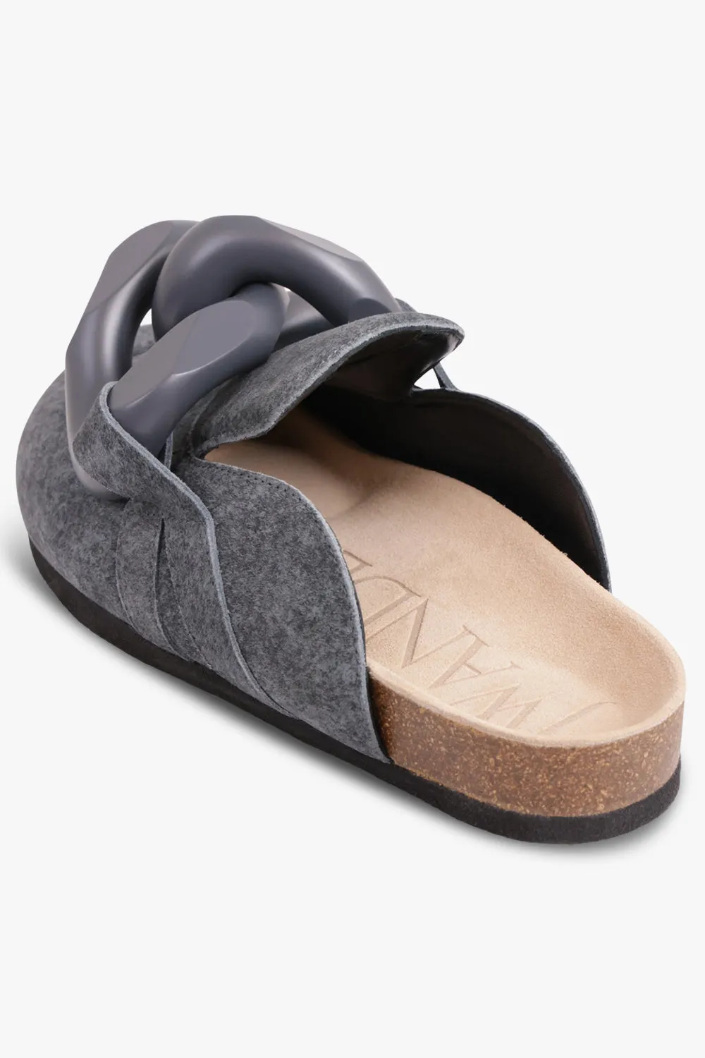 Chain Mule Slip on Loafer | Grey