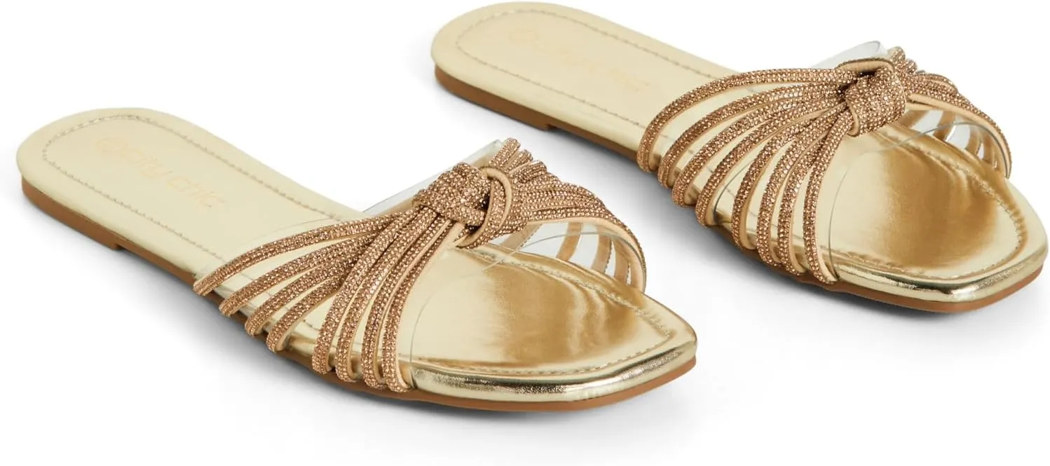 City Chic Women's Flat - Wide FIT Desire Dressy