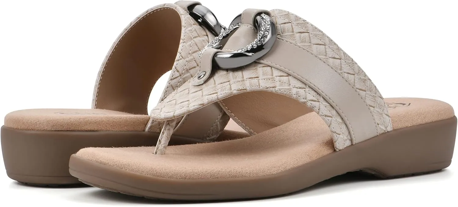 CLIFFS BY WHITE MOUNTAIN Women's Benedict Mini Wedge Sandal