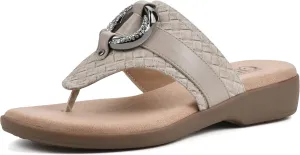 CLIFFS BY WHITE MOUNTAIN Women's Benedict Mini Wedge Sandal