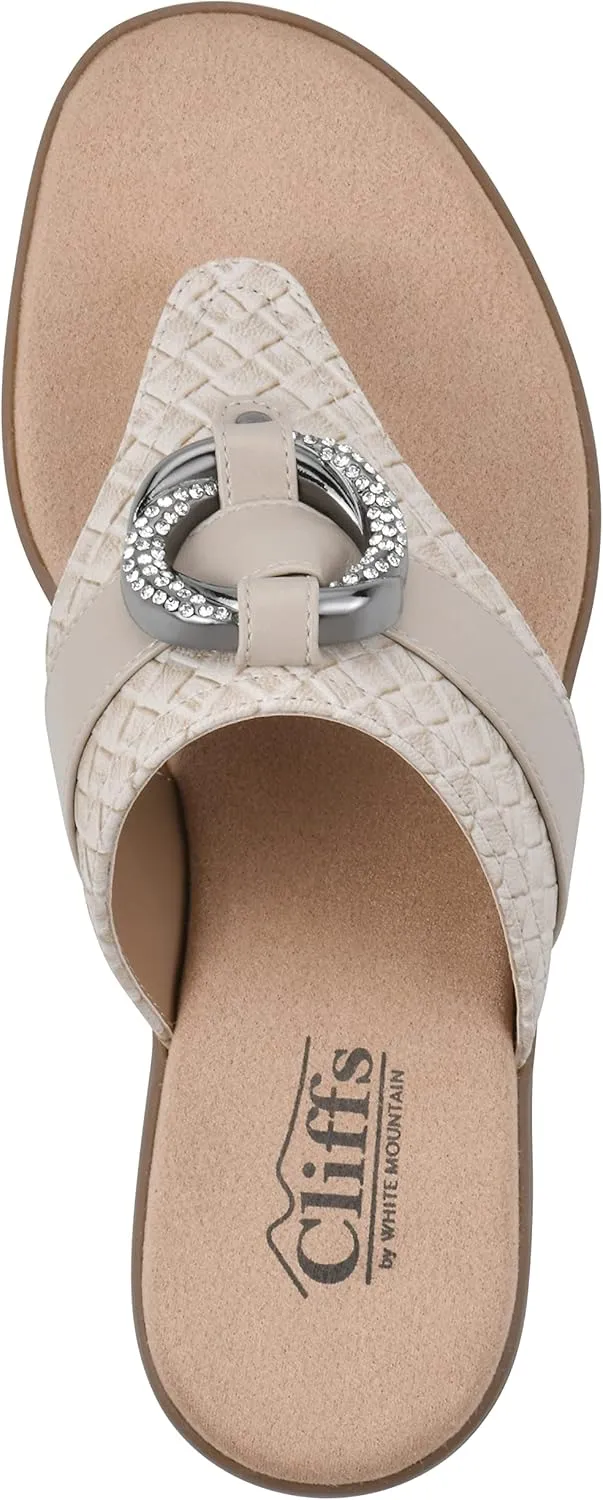 CLIFFS BY WHITE MOUNTAIN Women's Benedict Mini Wedge Sandal