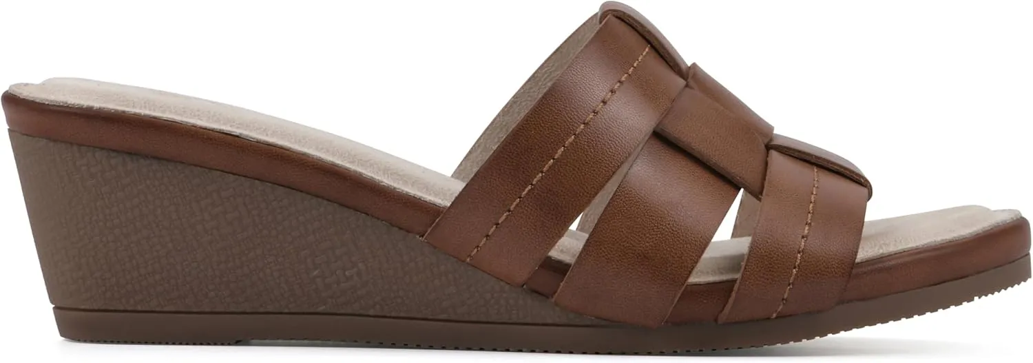 CLIFFS BY WHITE MOUNTAIN Women's Candyce Wedge Sandal