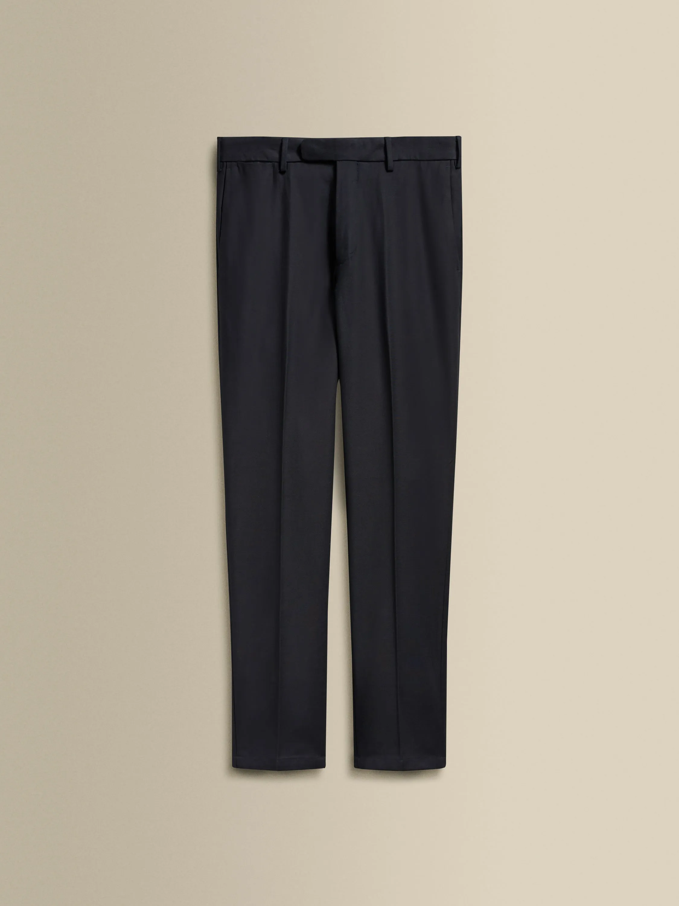Cotton Easy Fit Flat Front Chinos