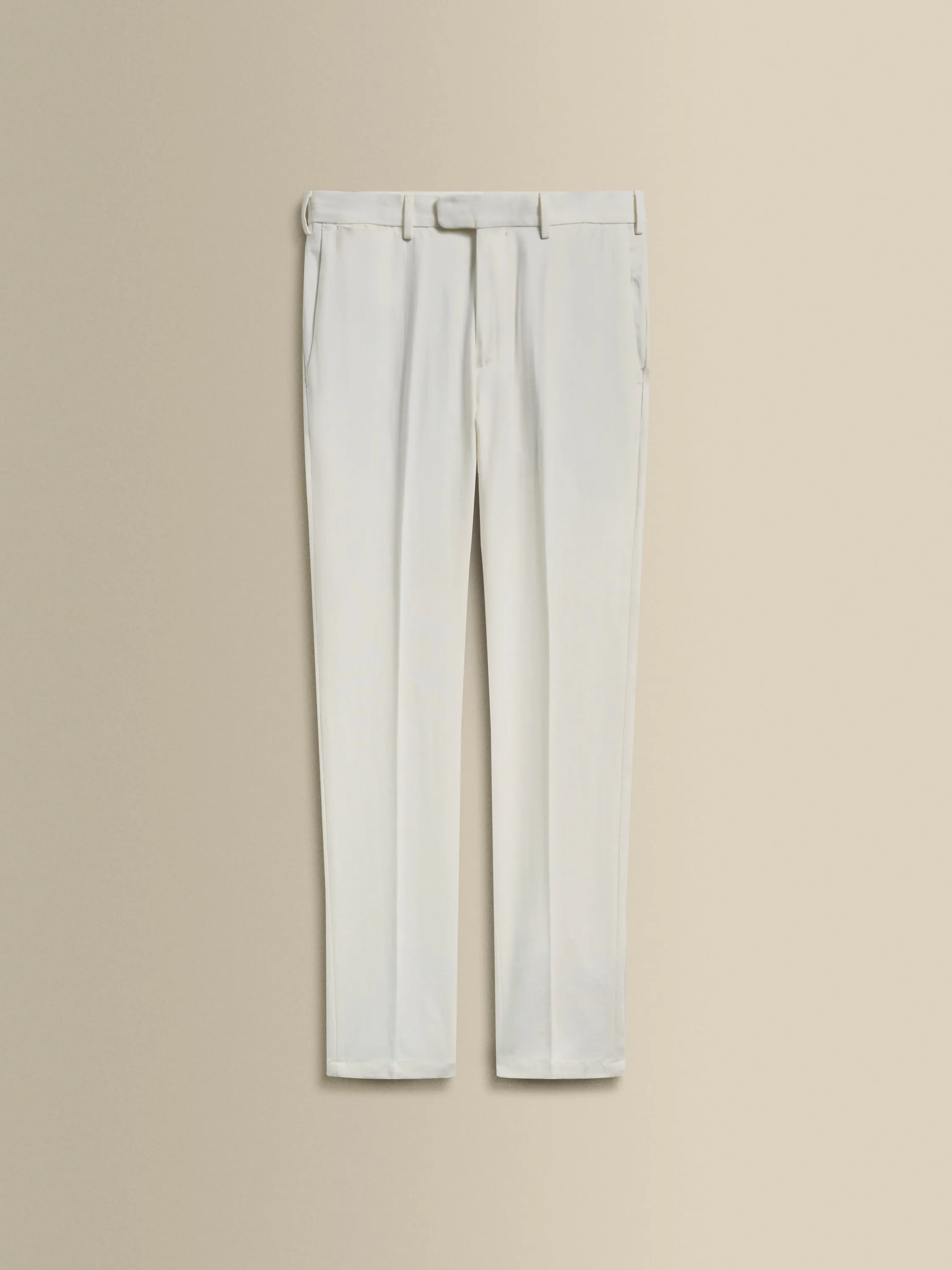 Cotton Easy Fit Flat Front Chinos