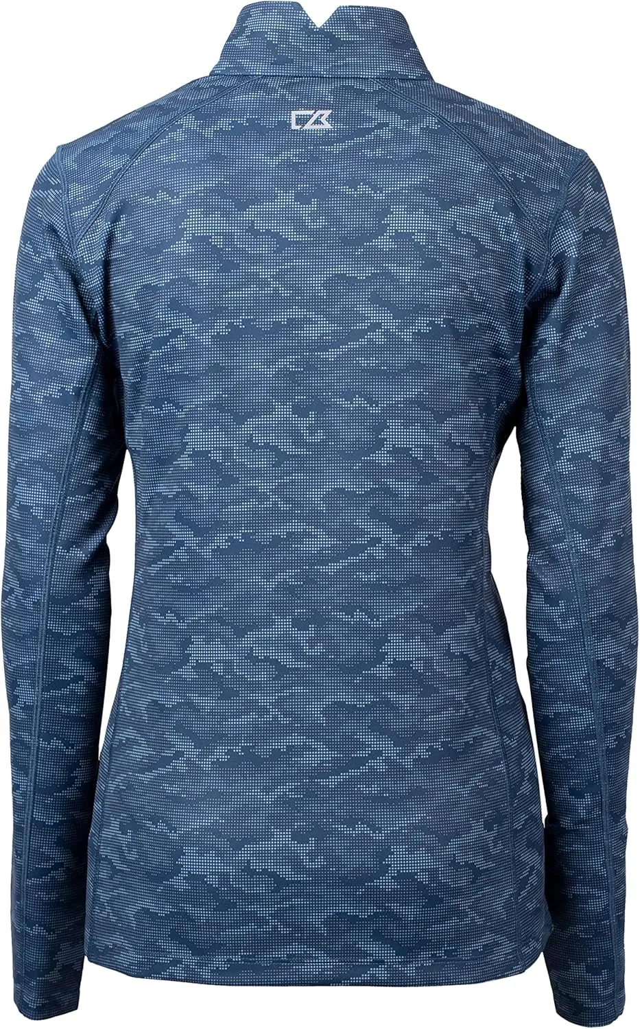 Cutter & Buck Traverse Camo Print Stretch Quarter Zip Womens Pullover