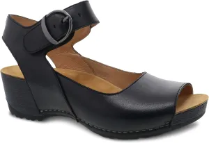 Dansko Tiana Slip-On Platform Sandal for Women – Cushioned, Contoured Footbed for All-Day Comfort and Support – Hook & Loop Strap with Buckle Detail – Lightweight Rubber Outsole