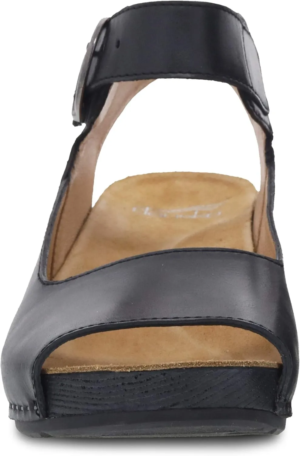 Dansko Tiana Slip-On Platform Sandal for Women – Cushioned, Contoured Footbed for All-Day Comfort and Support – Hook & Loop Strap with Buckle Detail – Lightweight Rubber Outsole