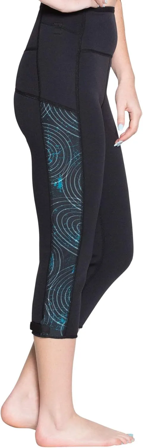 Delfin Spa Women's Heat Maximizing Neoprene Workout Capris
