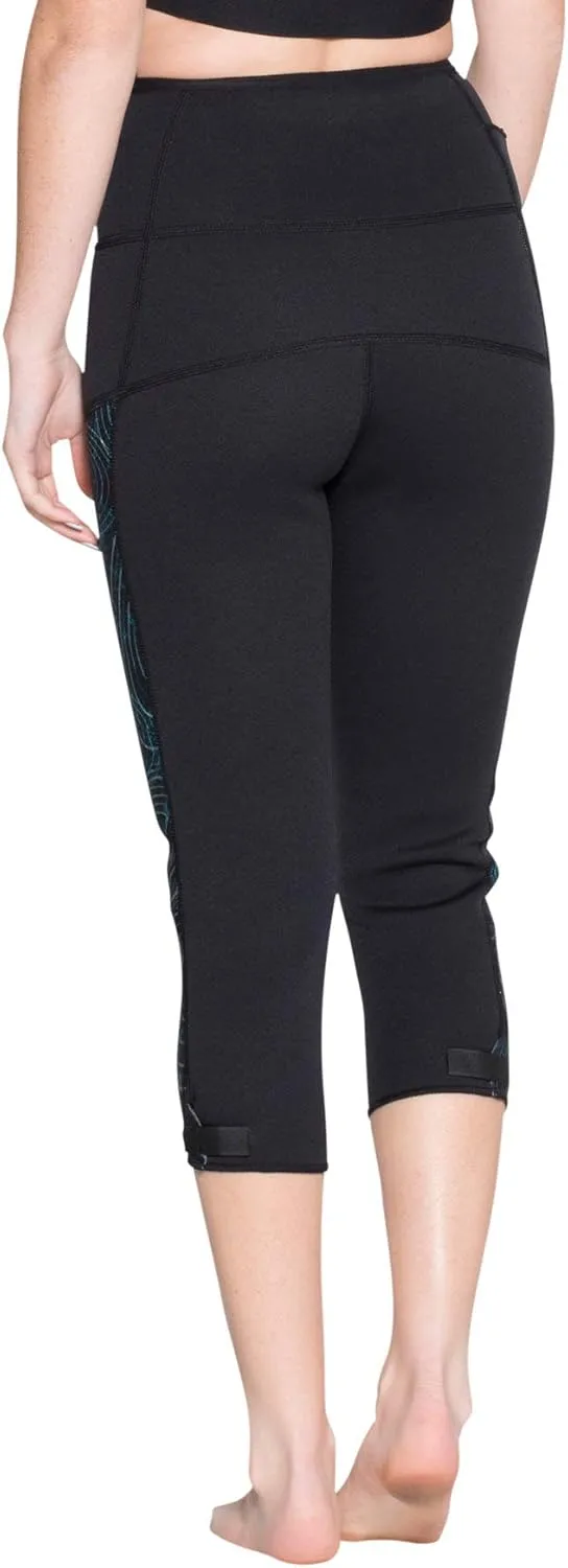 Delfin Spa Women's Heat Maximizing Neoprene Workout Capris