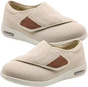 Diabetic Shoes for Men Extra Wide Width, Swollen Feet Shoes for Neuropathy Walking Shoes for Diabetics Pain Relief Lightweight Loafer Slip On Boat Wide Fit Trainers Men