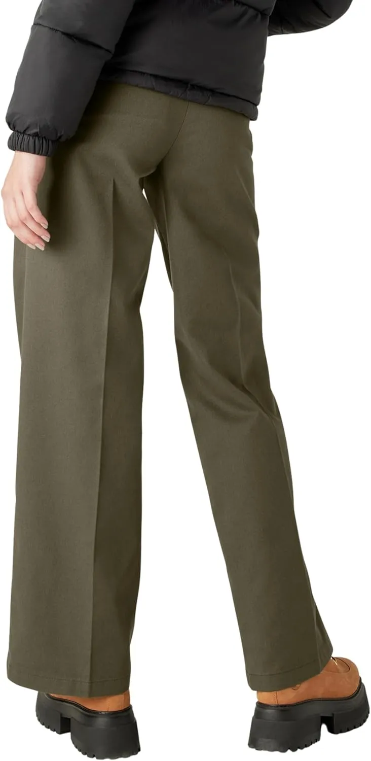 Dickies Womens Regular Fit Wide Leg Work Pants