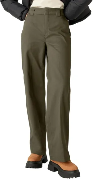 Dickies Womens Regular Fit Wide Leg Work Pants