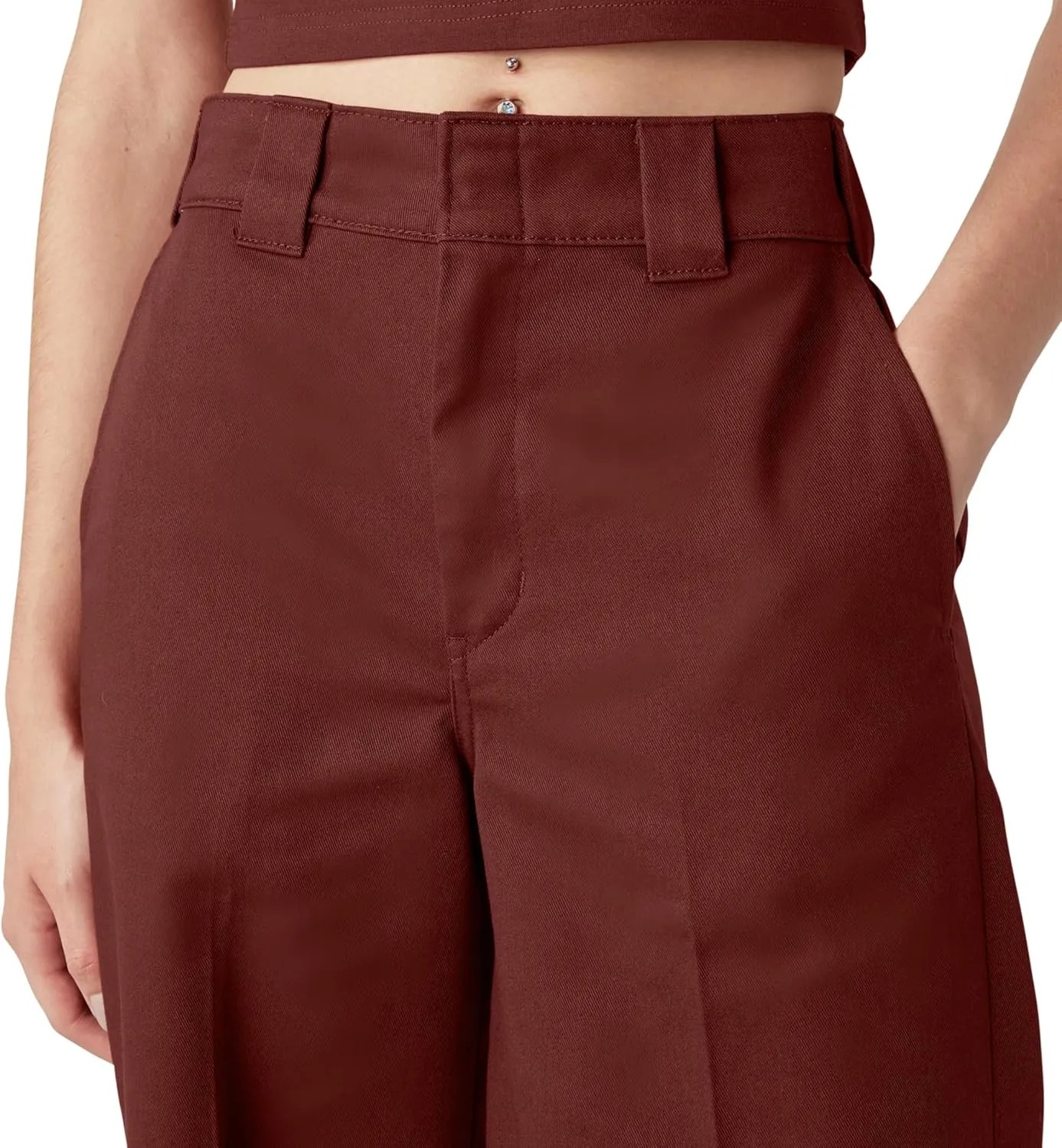 Dickies Womens Regular Fit Wide Leg Work Pants