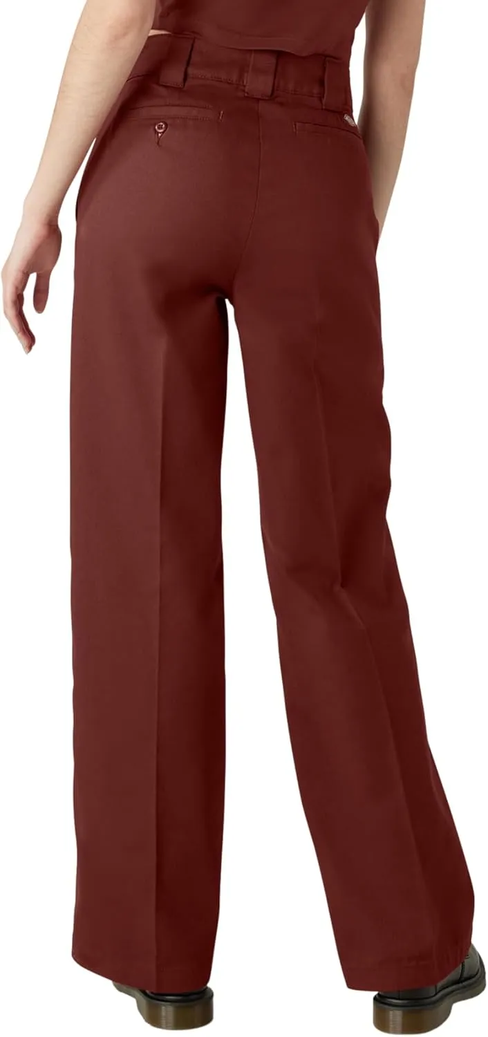 Dickies Womens Regular Fit Wide Leg Work Pants