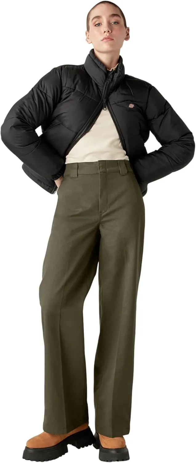 Dickies Womens Regular Fit Wide Leg Work Pants