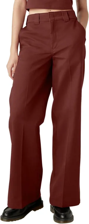 Dickies Womens Regular Fit Wide Leg Work Pants