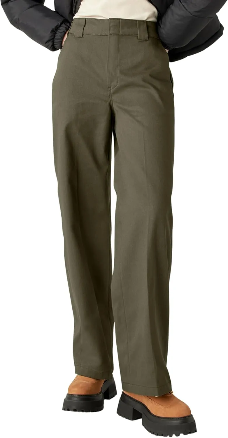 Dickies Womens Regular Fit Wide Leg Work Pants