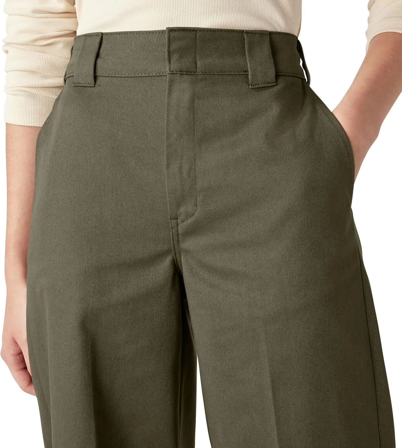 Dickies Womens Regular Fit Wide Leg Work Pants