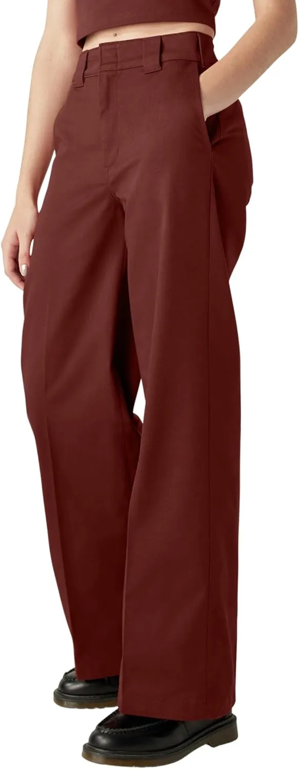 Dickies Womens Regular Fit Wide Leg Work Pants