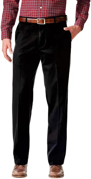 Dockers Men's Relaxed Fit Comfort Khaki Pants, Black Metal, 36W x 32L
