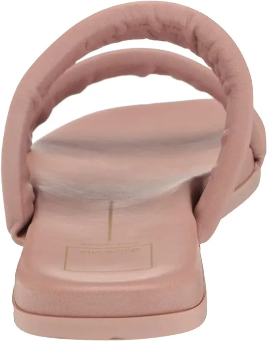 Dolce Bestseller bargain Sandals Open Leather While supplies last Rose Adore Toe Strappy Vita Squared On Slides Slip