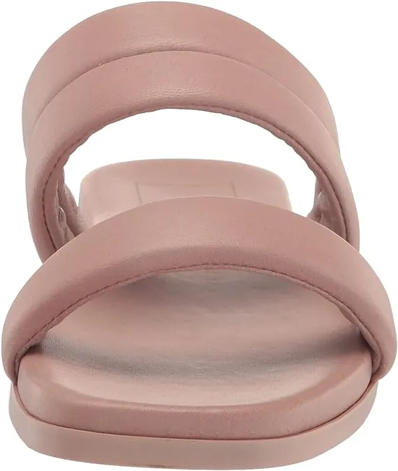 Dolce Bestseller bargain Sandals Open Leather While supplies last Rose Adore Toe Strappy Vita Squared On Slides Slip