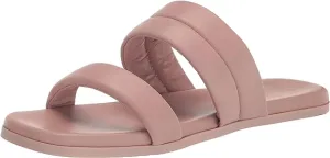 Dolce Bestseller bargain Sandals Open Leather While supplies last Rose Adore Toe Strappy Vita Squared On Slides Slip
