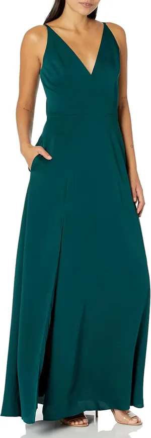 Dress the Population Women's Parker Fit and Flare Maxi Dress