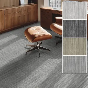 Edwin Custom Rug - Monochrome Striation , Flat Pile, Easy  Clean, Customizable for Your Space